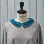 Lace Peter Pan Collar Knitting Pattern PDF