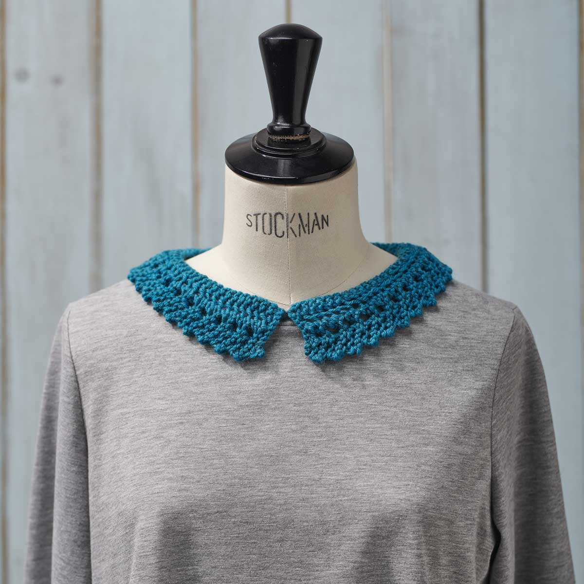 Lace Peter Pan Collar Knitting Pattern PDF