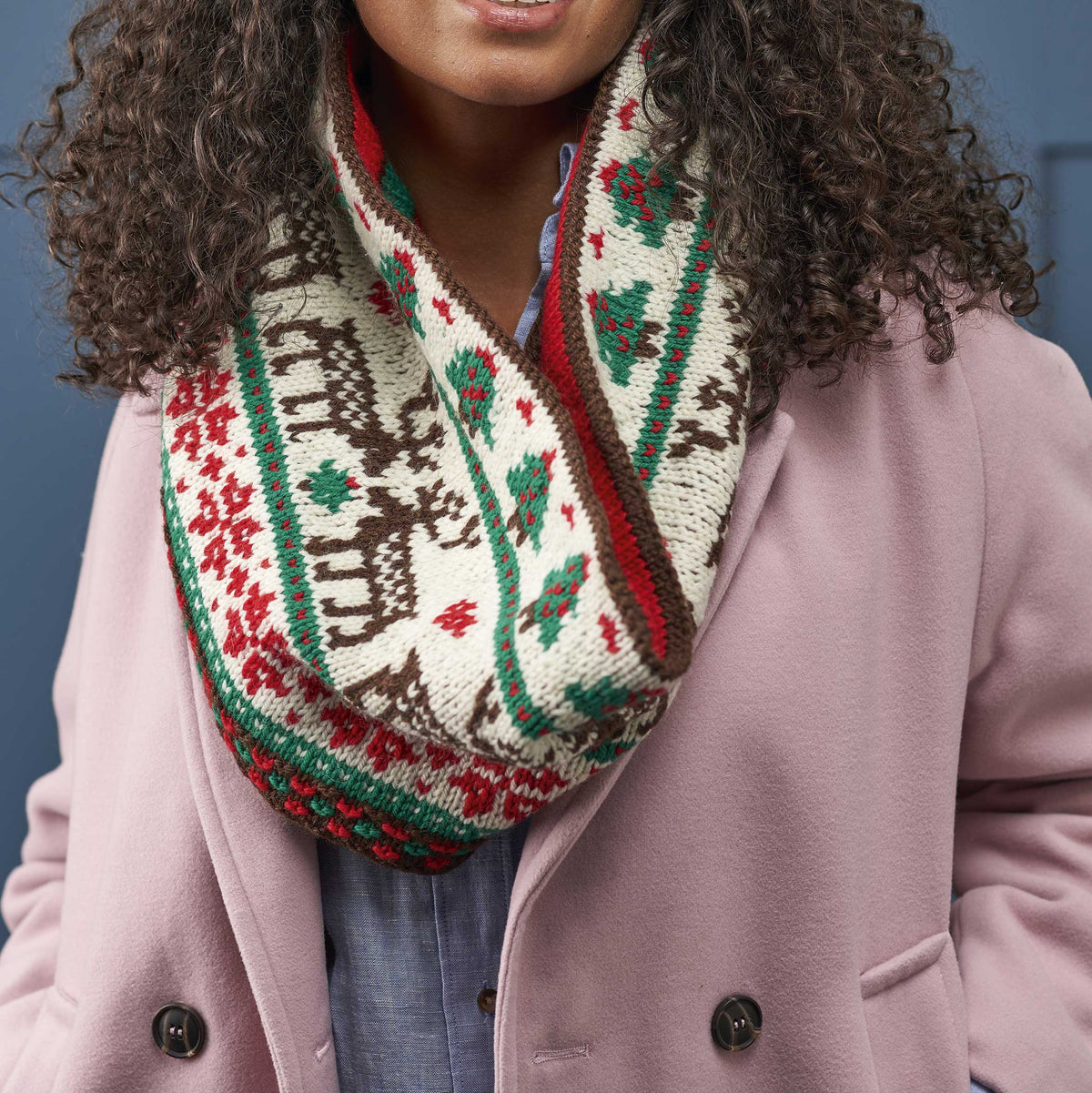 Christmas Cowl Knitting Pattern PDF