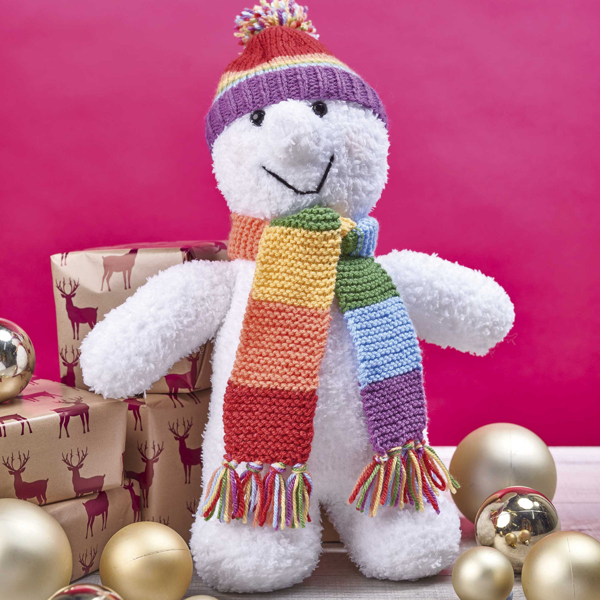 Snowman Toy Knitting Pattern PDF