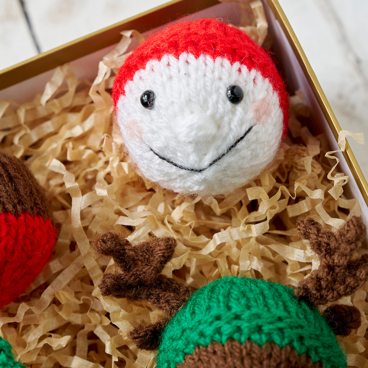 Mini Christmas Decorations Knitting Pattern PDF