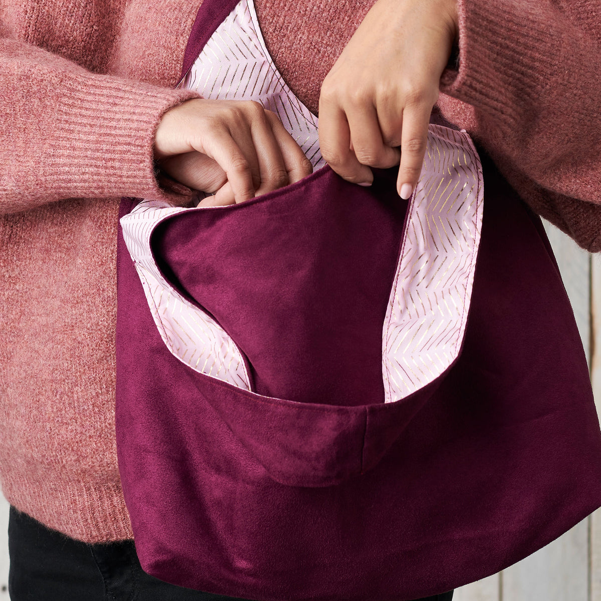 Slouchy Tote  Bag Sewing Pattern PDF