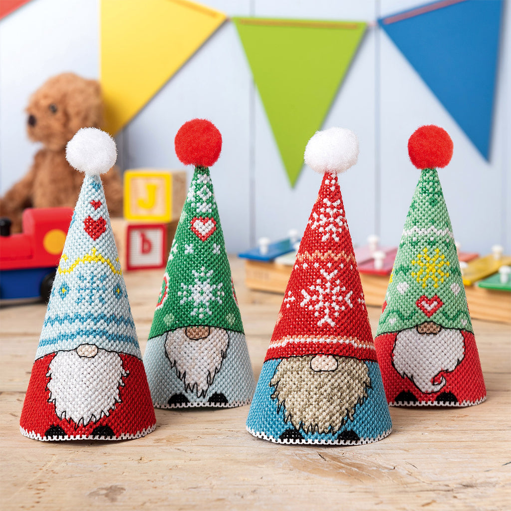 Scandi Gnomes 3D Cross Stitch PDF Pattern
