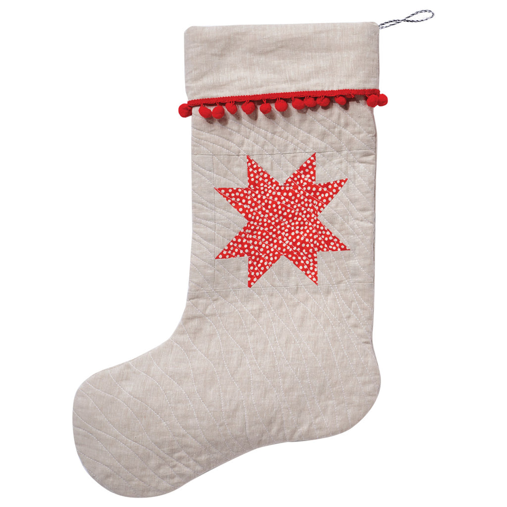 Scarlet & Snow Patchwork Stockings Pattern PDF