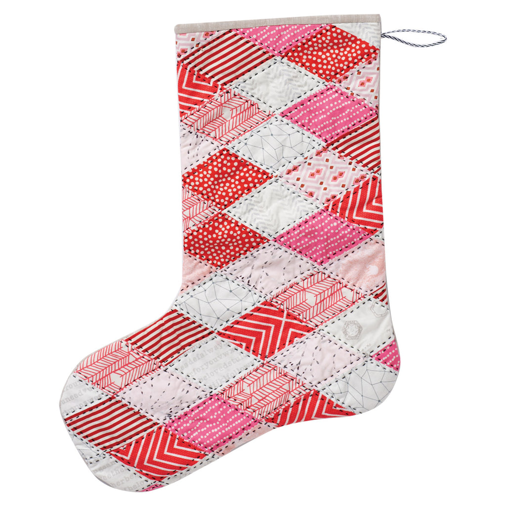 Scarlet & Snow Patchwork Stockings Pattern PDF