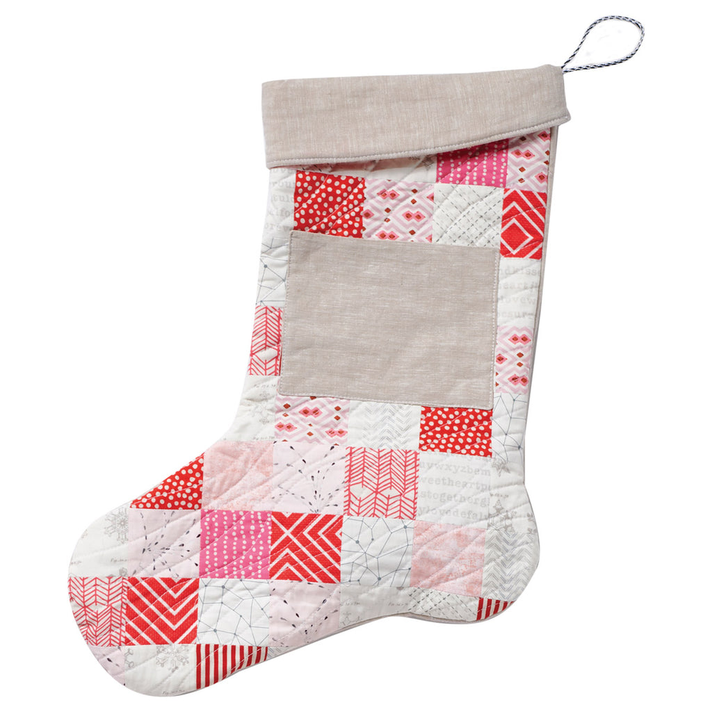 Scarlet & Snow Patchwork Stockings Pattern PDF