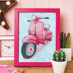 Retro Scooter Cross Stitch PDF Pattern