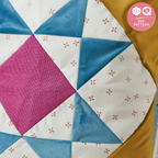 Velvet Patchwork Cushion Sewing Pattern PDF