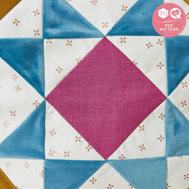 Velvet Patchwork Cushion Sewing Pattern PDF