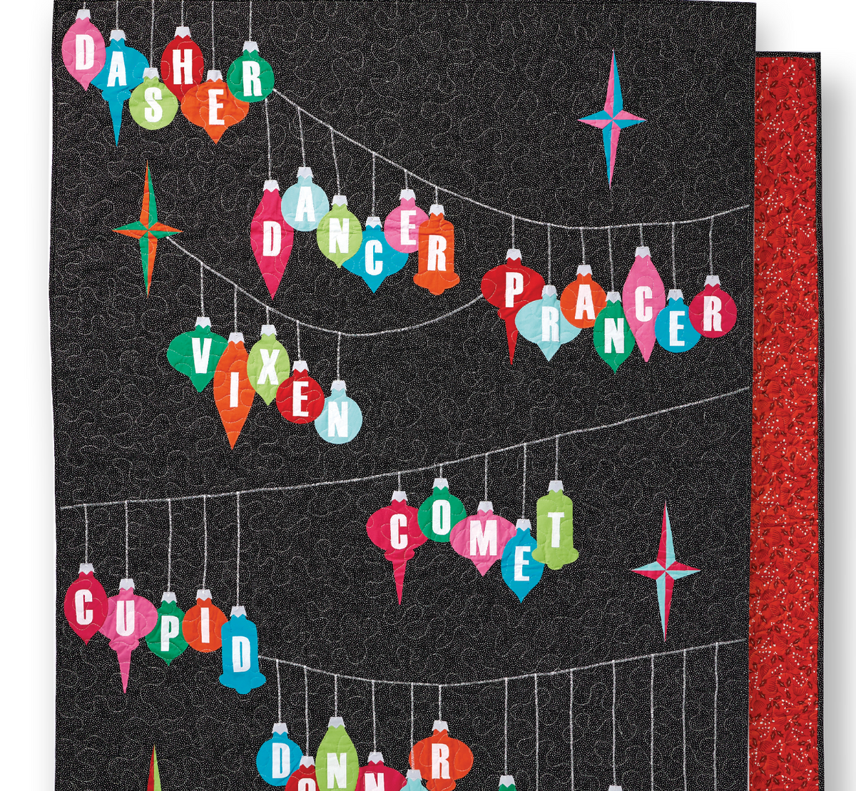 Reindeer Names Quilt Pattern
