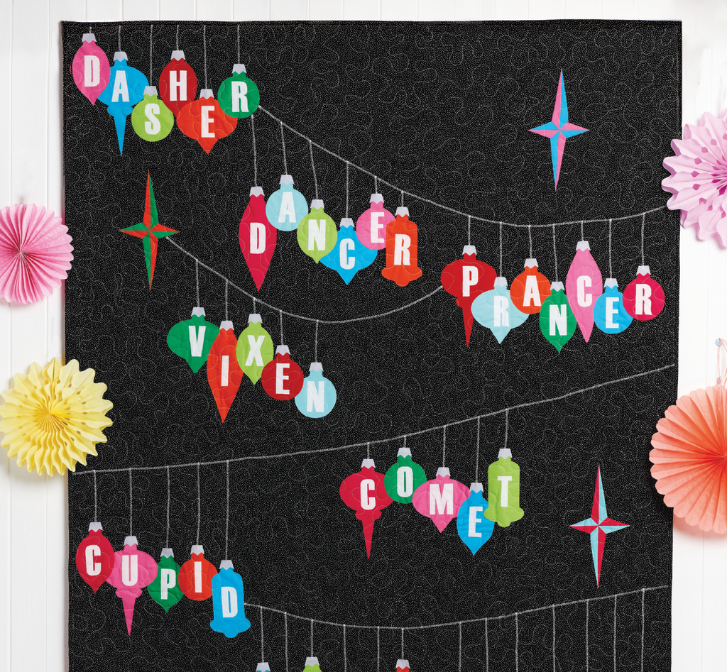 Reindeer Names Quilt Pattern