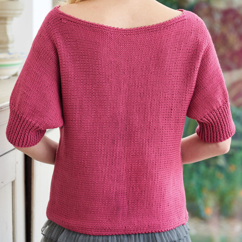 Sideways Top Knitting Pattern PDF