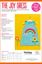 Children's Pinafore Rainbow Dress Sewing Pattern PDF