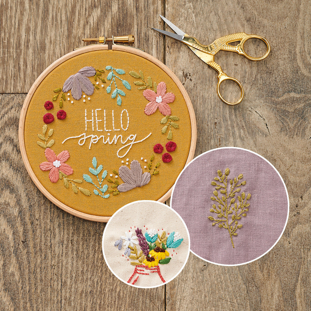 Spring Blooms Bundle with 23 embroidery designs PDF