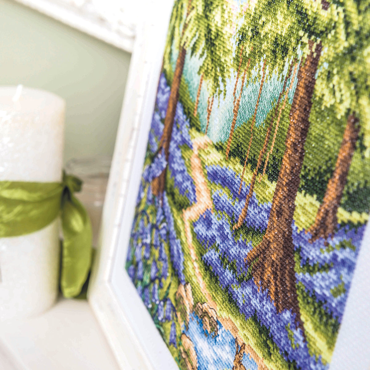 Spring Bluebell Woodland Cross Stitch Pattern PDF