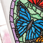 Stained Glass Butterflies Cross Stitch PDF Pattern