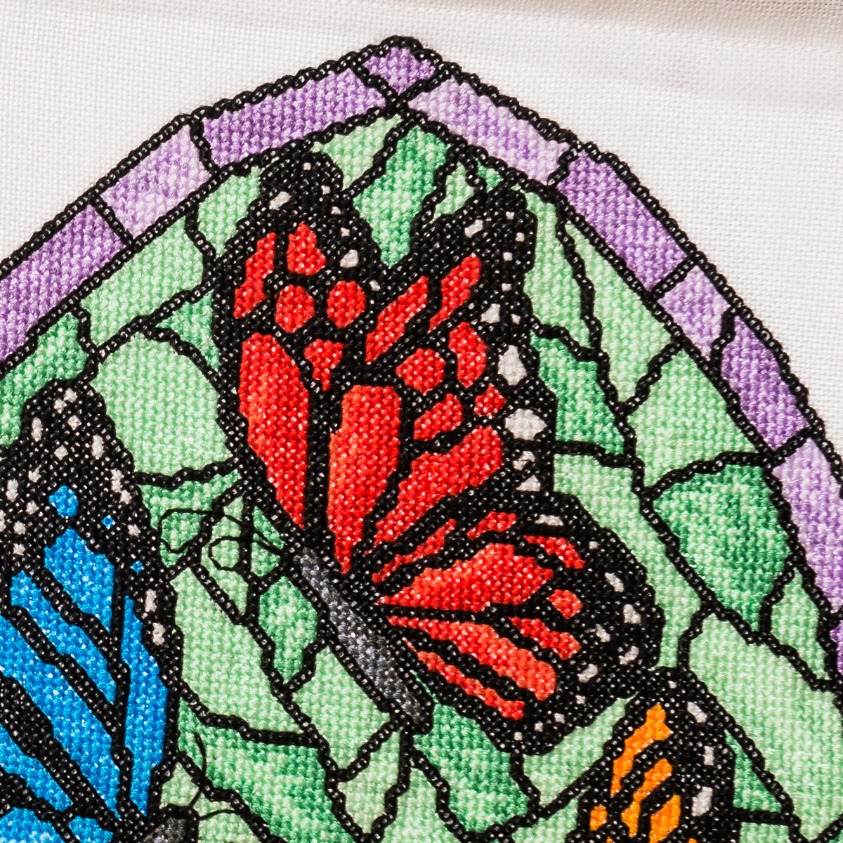 Stained Glass Butterflies Cross Stitch PDF Pattern