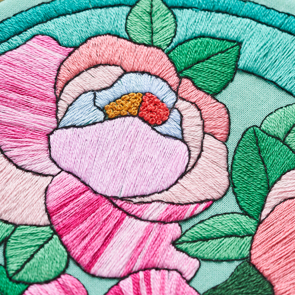 Stained Glass Window Embroidery Hoop Pattern PDF