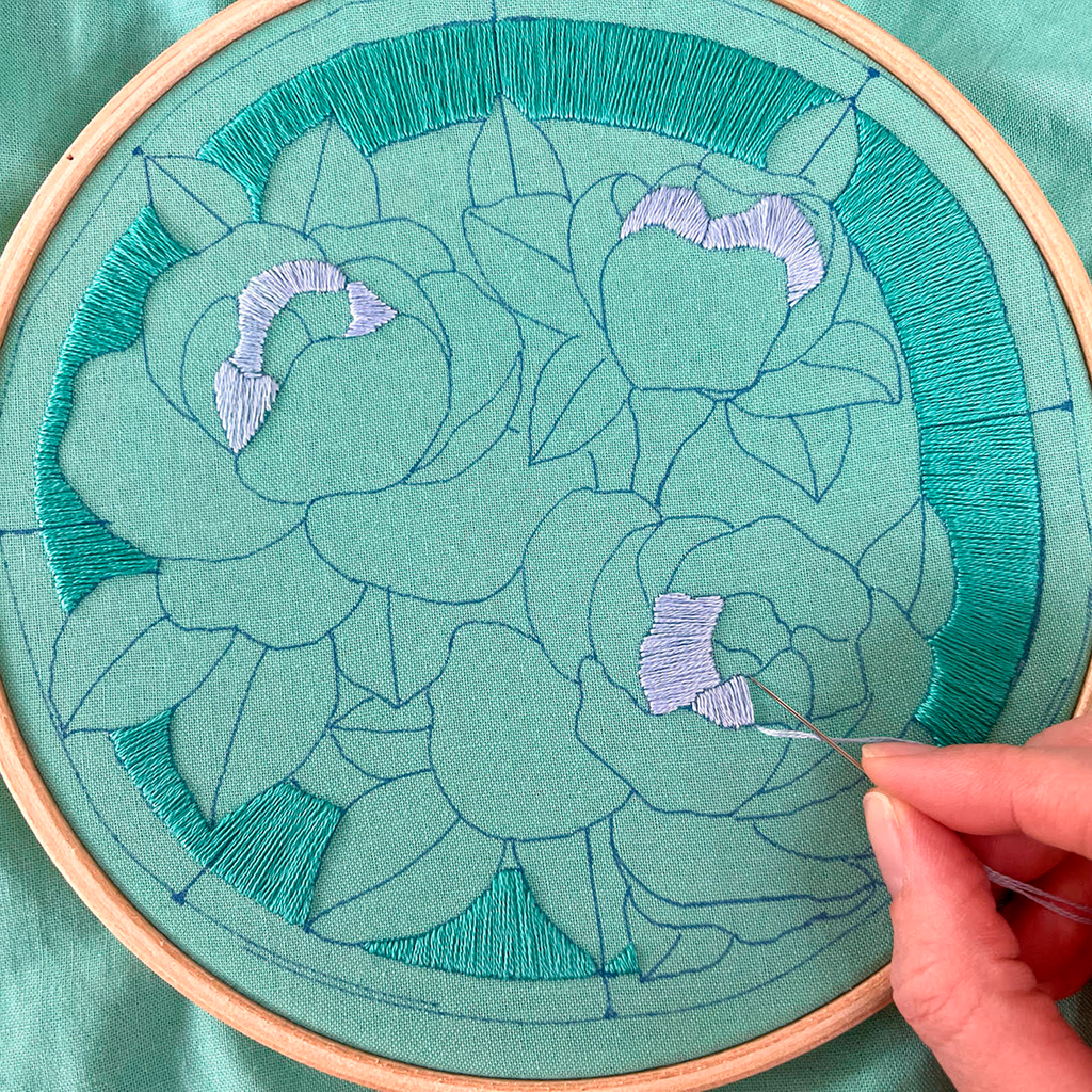 Stained Glass Window Embroidery Hoop Pattern PDF