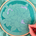 Stained Glass Window Embroidery Hoop Pattern PDF