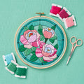 Stained Glass Window Embroidery Hoop Pattern PDF
