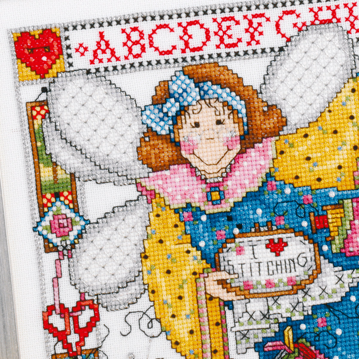 Stitching Angel Cross Stitch PDF Pattern