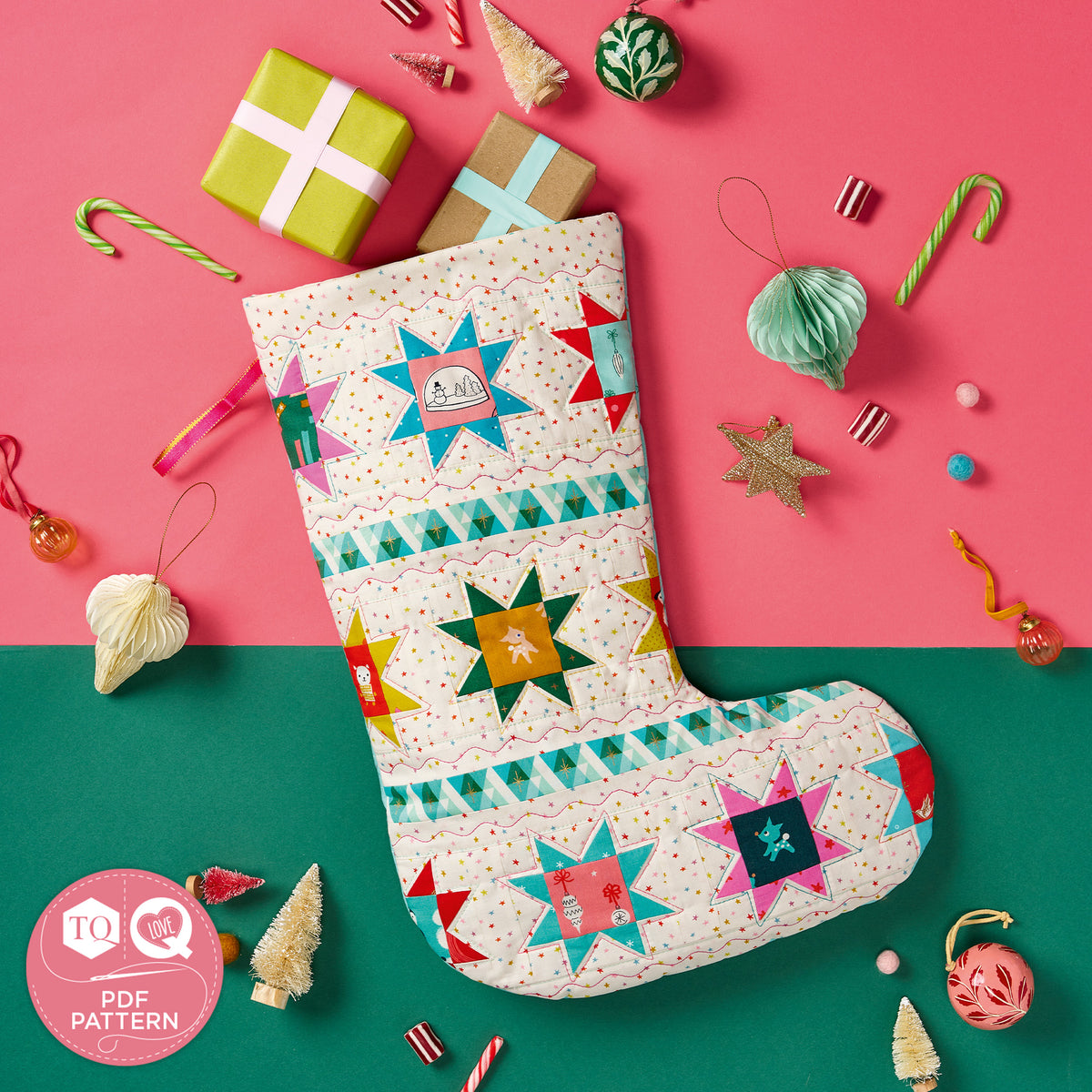 Starry Stocking pdf pattern