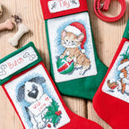 Pet Christmas Stockings Cross Stitch PDF Patterns