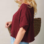 Boxy T-shirt Knitting Pattern PDF