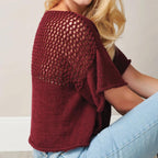 Boxy T-shirt Knitting Pattern PDF