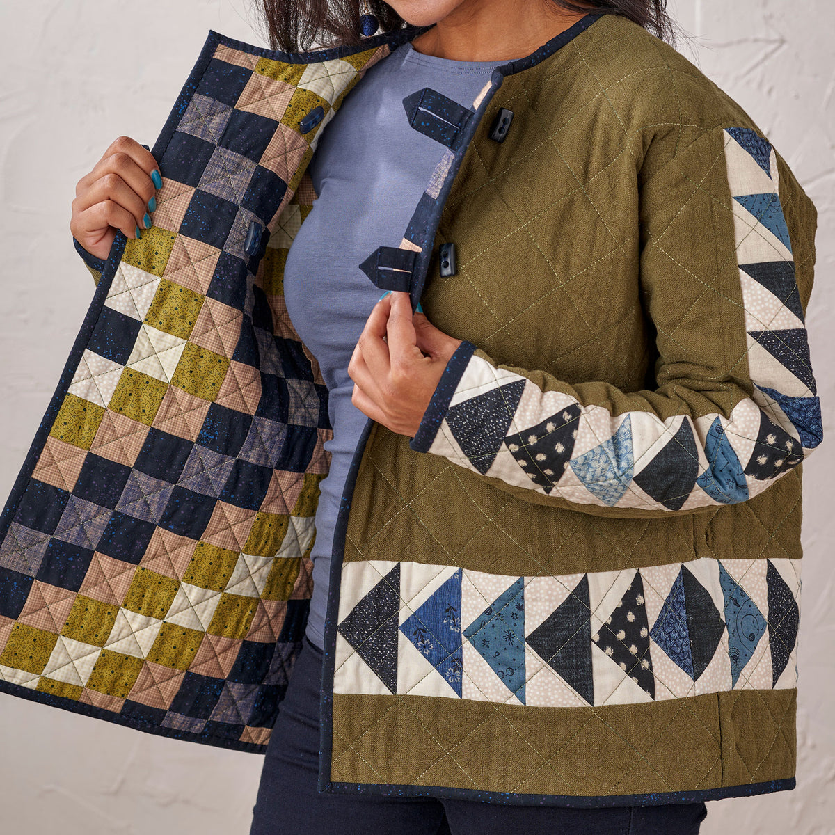 Reversible Patchwork Jacket Pattern PDF