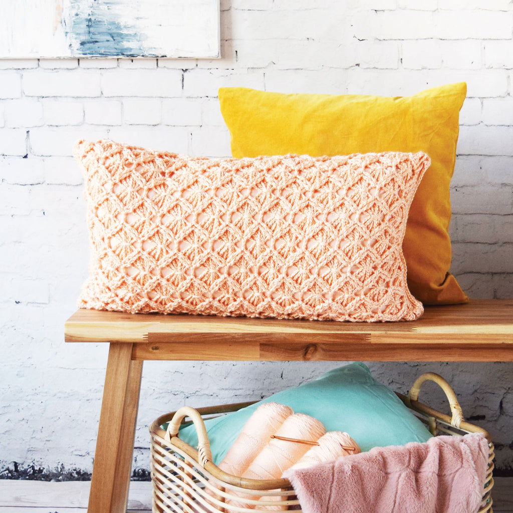 Macramé-style Cushion Crochet Pattern PDF