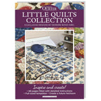 The cover of 'The Little Quilts Collection Special Edition PDF' featuring images of various small quilts with different patterns and colors, and text detailing the content and author.