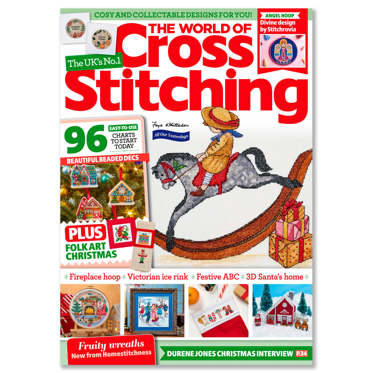 The World of Cross Stitching Magazine Issue 365 PDF + Margaret Sherry calendar