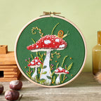 Toadstool with Little Snail Embroidery Hoop Pattern PDF