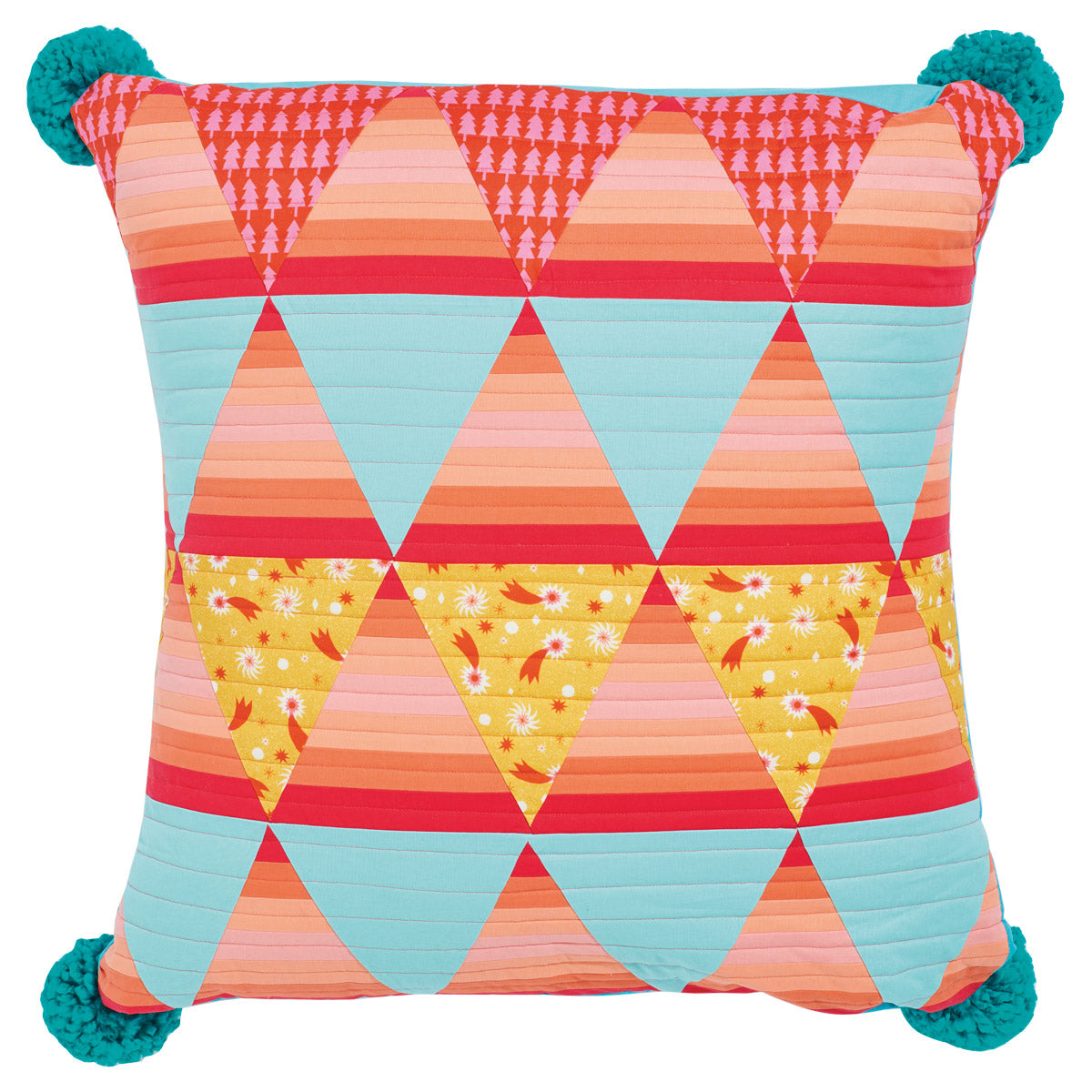 Triangle Patchwork Cushion Sewing Pattern