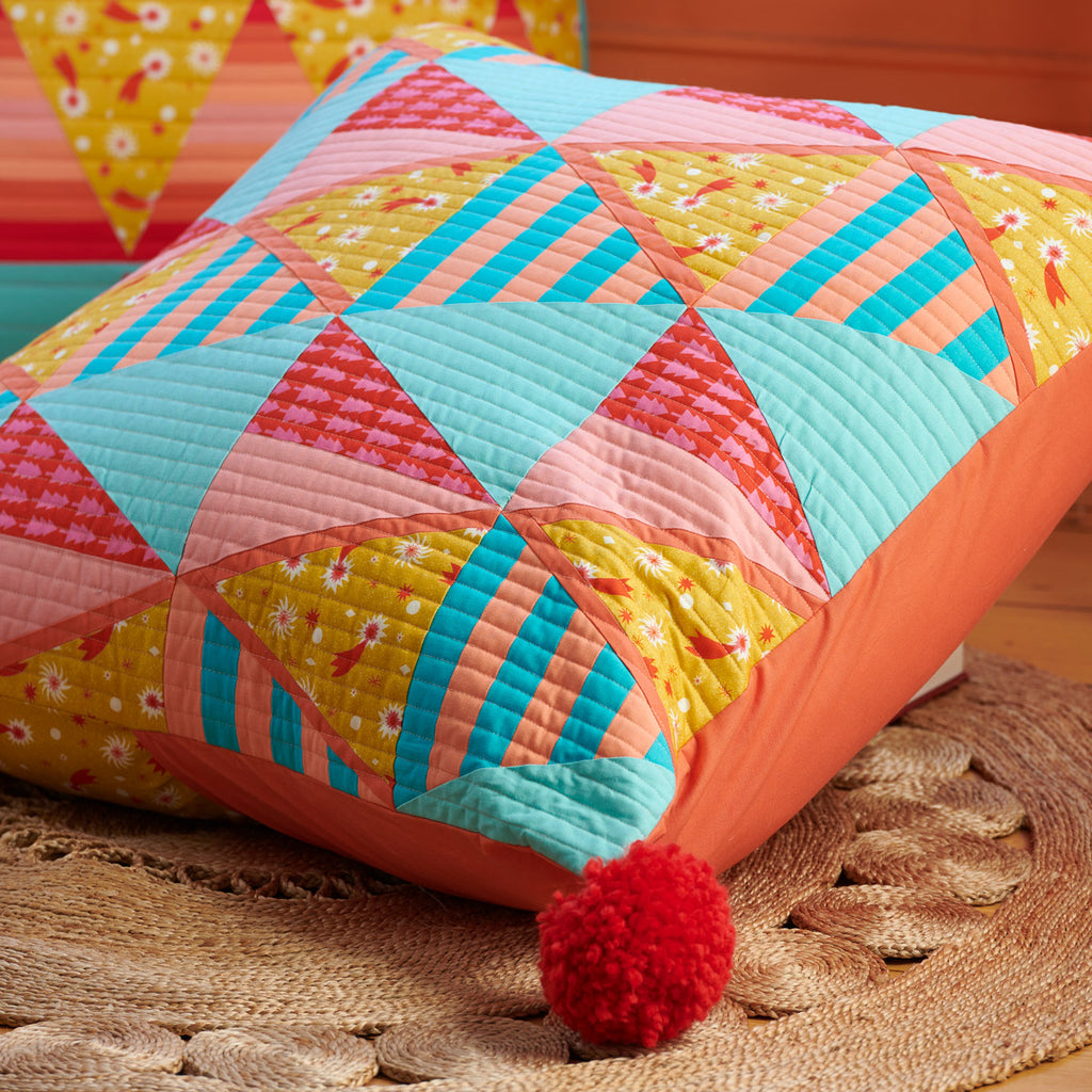 Triangle Patchwork Cushion Sewing Pattern