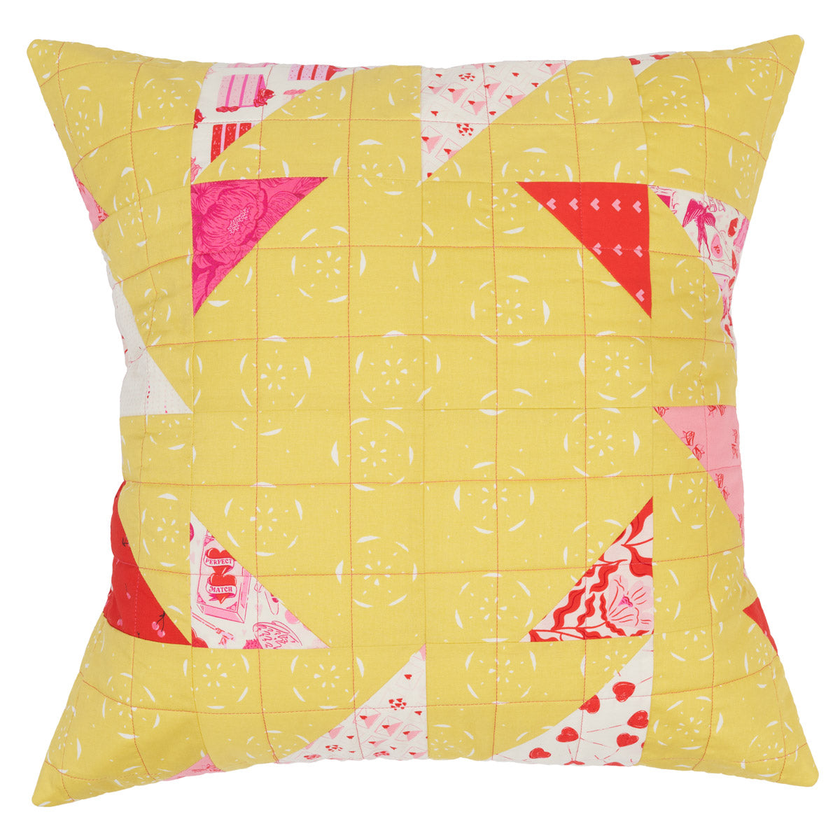 Triangle Quilt and Cushion Sewing Pattern PDF