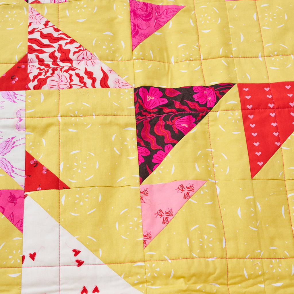 Triangle Quilt and Cushion Sewing Pattern PDF