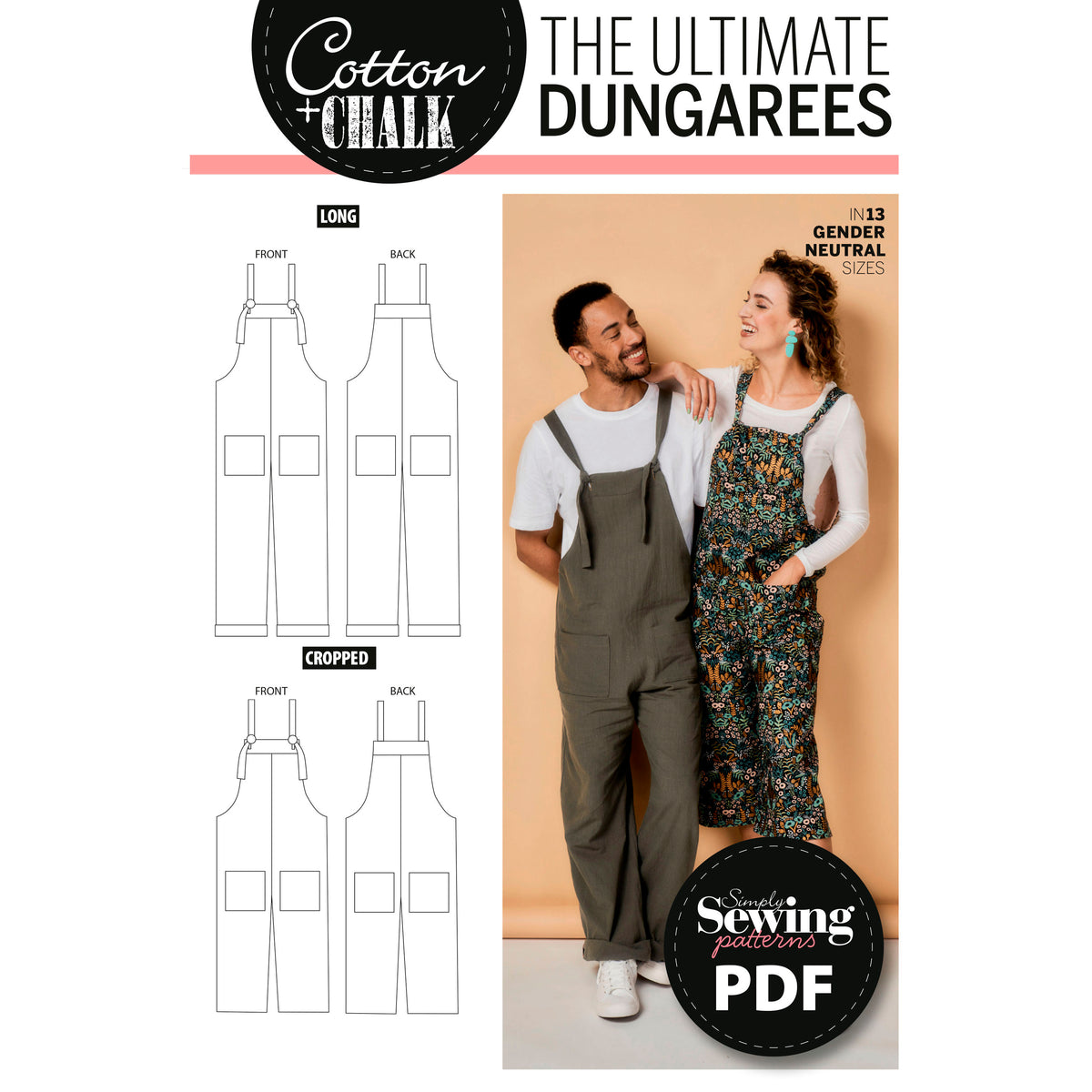 Ultimate Dungarees Sewing Pattern PDF