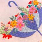 Umbrella Embroidery Hoop Pattern PDF