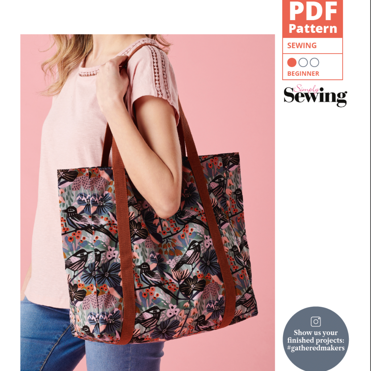 Anna Tote Bag Sewing Pattern PDF