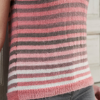 Candy Striped T-Shirt Knitting Pattern PDF