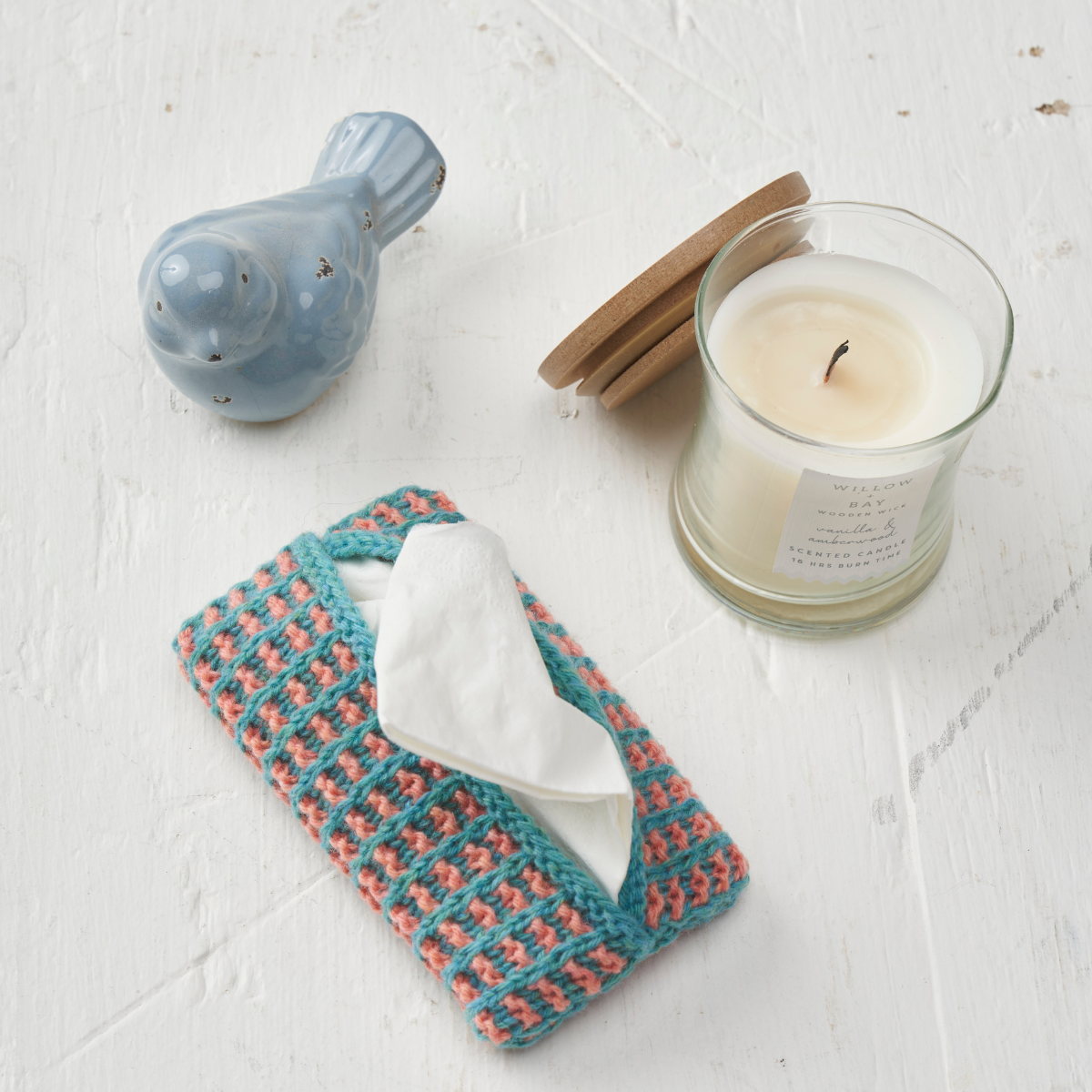 Mini Tissue Packet Cover Knitting Pattern PDF