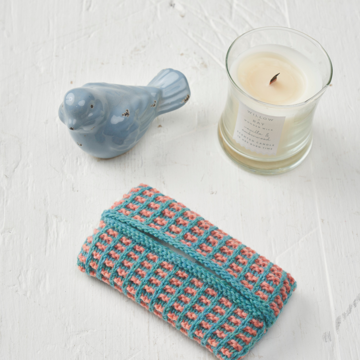 Mini Tissue Packet Cover Knitting Pattern PDF