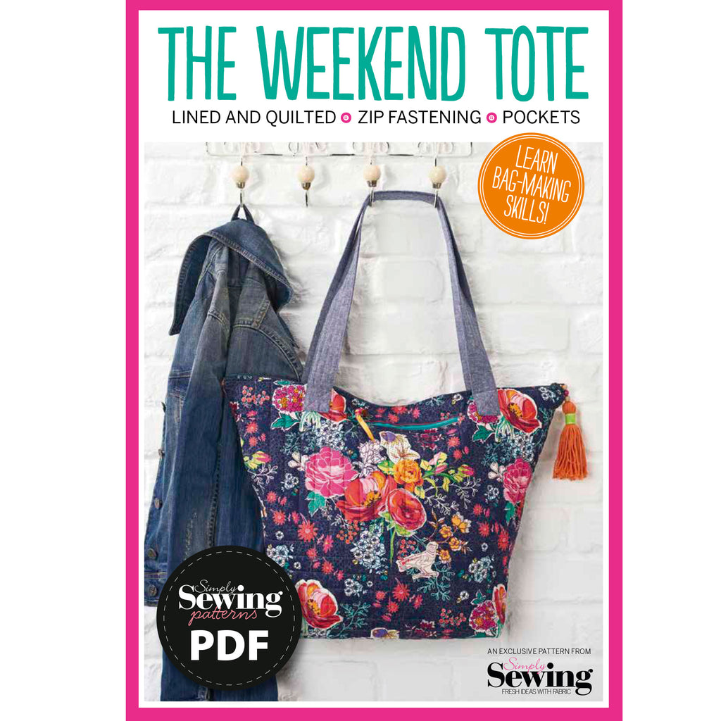 Weekend Tote Bag Sewing Pattern PDF