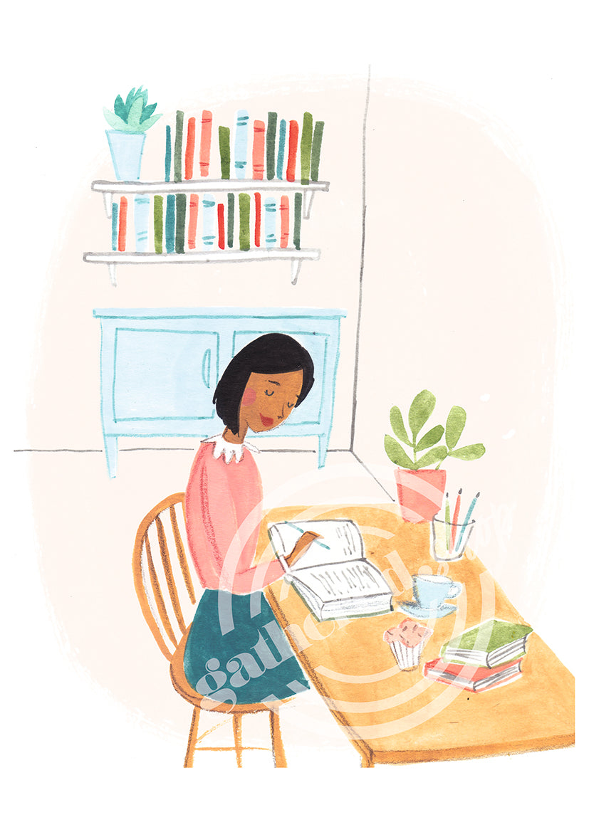 'Journalling Time' Digital Art Print PDF by Emma Block
