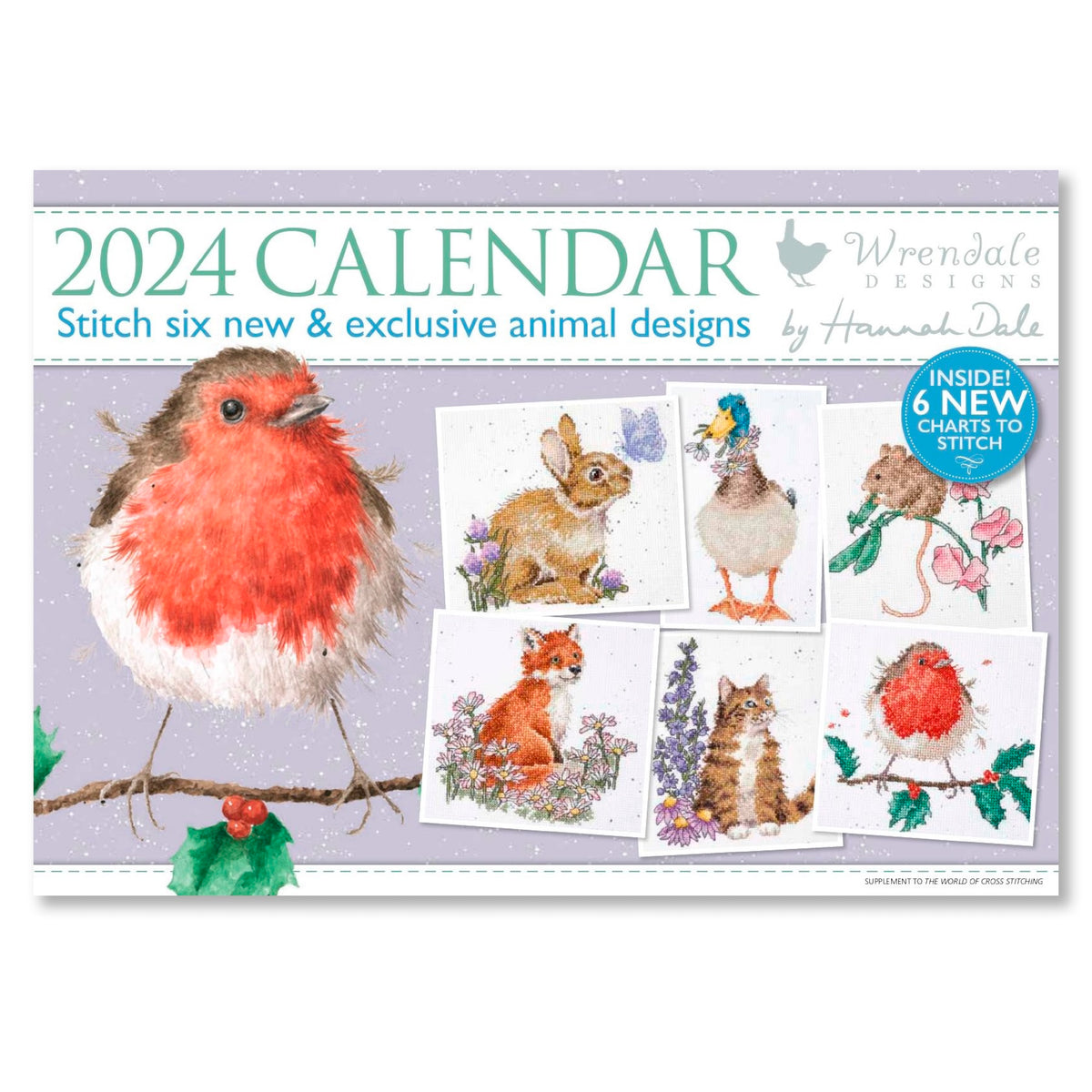 The World of Cross Stitching Magazine Issue 339 PDF + Wrendale calendar