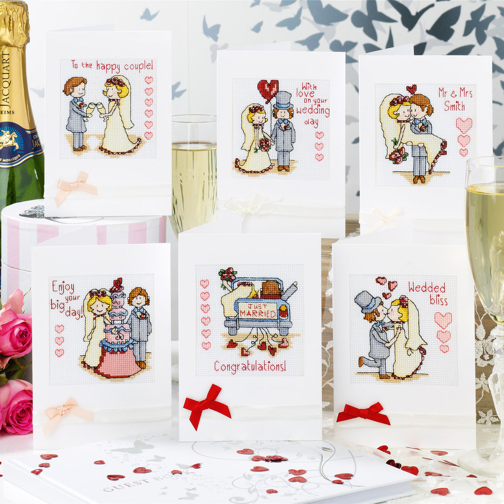 Wedding Cards Cross Stitch Patterns PDF