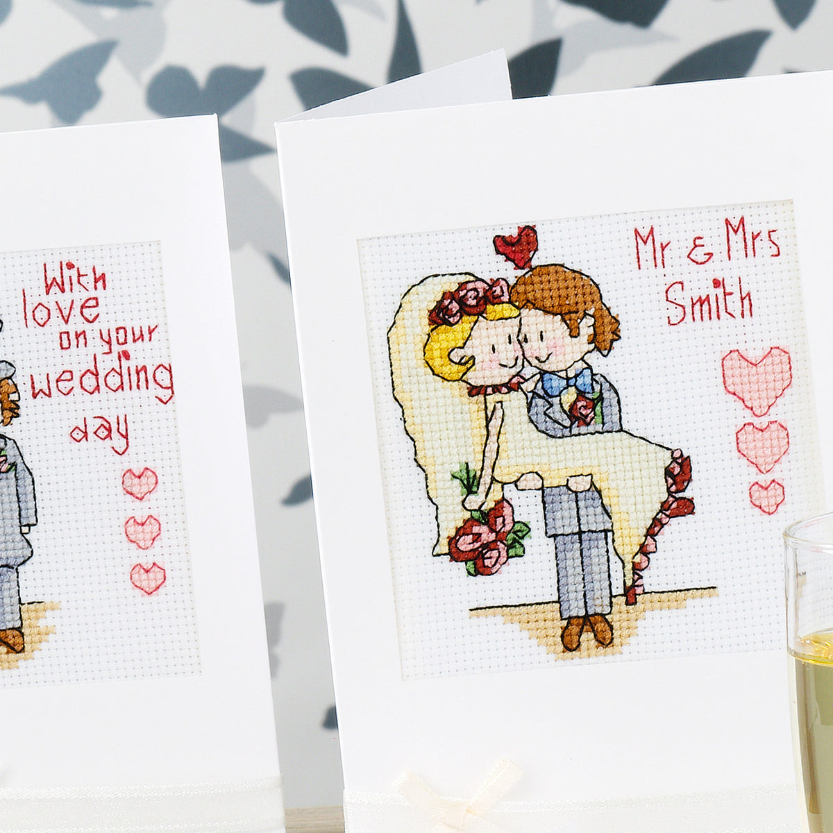Wedding Cards Cross Stitch Patterns PDF